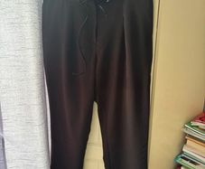 Black Lennon Courtney paper bag trousers size 14