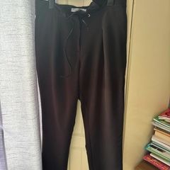 Black Lennon Courtney paper bag trousers size 14
