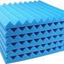 NEW SALE | BLUE 12 Pack Acoustic Foam Panels, 1" X 12" X 12" Studio Soundproof Wedge-Shaped Image 2