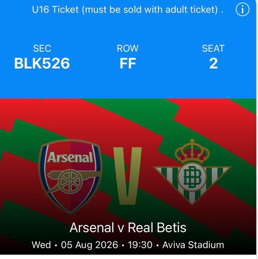 Arsenal v Real Betis