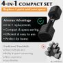 Adjustable Dumbbells Set, 1kg/2kg/3kg/4kg/5kg Dumbbell Pair, 4-in-1 and 5-in-1 Weights Dumbbells Set Women Men, Free Weights for Home Gym, Workout Hand Weights for Strength Training Image 5