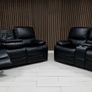 Rita Recliner Sofa 3+2 set black Image 7