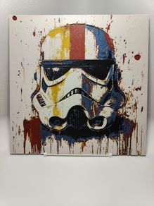 Stormtrooper 3D printed abstract painting "LOWER PRICE"