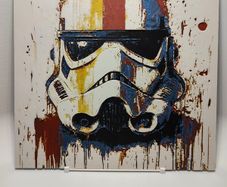 Stormtrooper 3D printed abstract painting