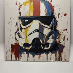 Stormtrooper 3D printed abstract painting