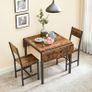 Folding Dining Table with Drop Leaf Sides Image 6
