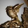 Antique gold heavy statue ornament bird Image 6