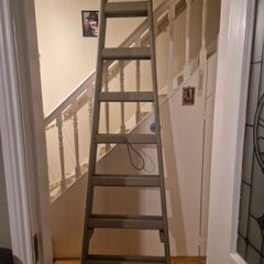 8ft Wooden double step ladder