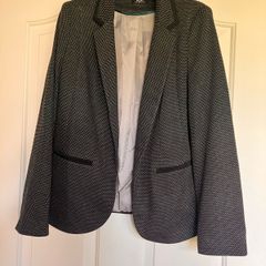 Wallis black polkadot blazer