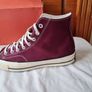 converse chuck Taylor 70 hi tops Size 9.5 eu 43 beetroot canvas in excellent condition Image 6