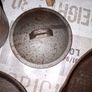 Beautiful Old 3 Cast Iron Skillet Pans and  Lidded Saucepan also 1 Lid for Skillet Pan Postage Available Image 6