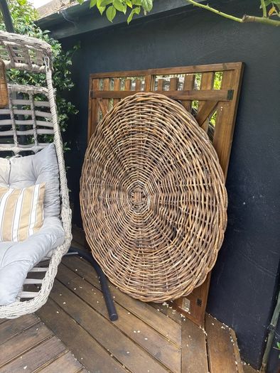 New XL 140cm diameter KUBU rattan wall hanging indoor/outdoor statement piece