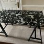 IKEA Desk Glass Trestle Table Image 2