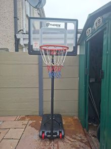 Basketball hoop and stand