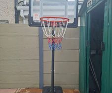 Basketball hoop and stand