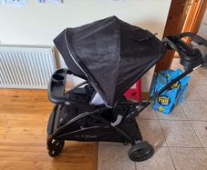 Sit n Stand double tandem buggy