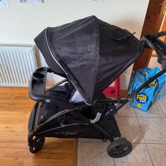 Sit n Stand double tandem buggy