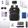 Laptop Backpack for Women,15.6 Inch Stylish Laptop Rucksack Wide Open, College School Backpack with USB Charging Port, Water Resistant Travel Business Work Bag Computer Bookbag for Men, Black (FREE POSTAGE) Image 5