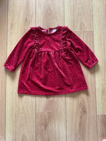 Red velvet Girls Dress 12-18m