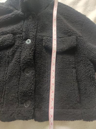 Bershka Black Teddy Fleece Jacket Size L