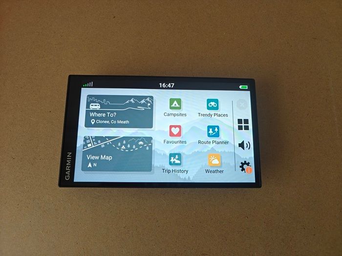 Garmin CamperVan sat nav - Eircodes - Europe 2027 map - Campsites