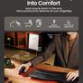 Ergonomic Mouse, Wireless Vertical Mini Mouse Rechargeable Optical Mice with Multi-Device (2 Bluetooth + USB Connection), 3 Adjustable DPI for Computer, iPad, Mac, Windows Black Image 5