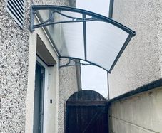 Front Door Canopy Outdoor Awning, Rain Shelter for Back Door, Porch, Patio, Window, 120 x 80 cm