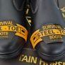 New Brown Mountain Horse Boots Protective Rider Short Riding Yard Steel Toe Cap - Size UK 7.5 Image 5