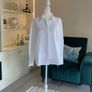 Ladies Fitted White Long-Sleeved Shirt by Next Image 3