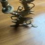 2 Antique solid brass  Dragon  candle sticks Image 9