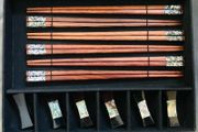 Thai Silk chop stick set