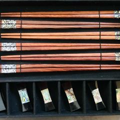 Thai Silk chop stick set