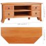 TV Cabinet Solid Mahogany Wood Image 8