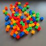 Maths Linking Cubes Educational Building Toy Lot Image 2