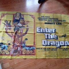 movie banner  Bruce lee.  Enter the dragon XL
