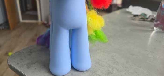 8 inch Rainbow Dash Styling Large braided Hair Brushable 2013 HTF MLP G4 My Little Pony