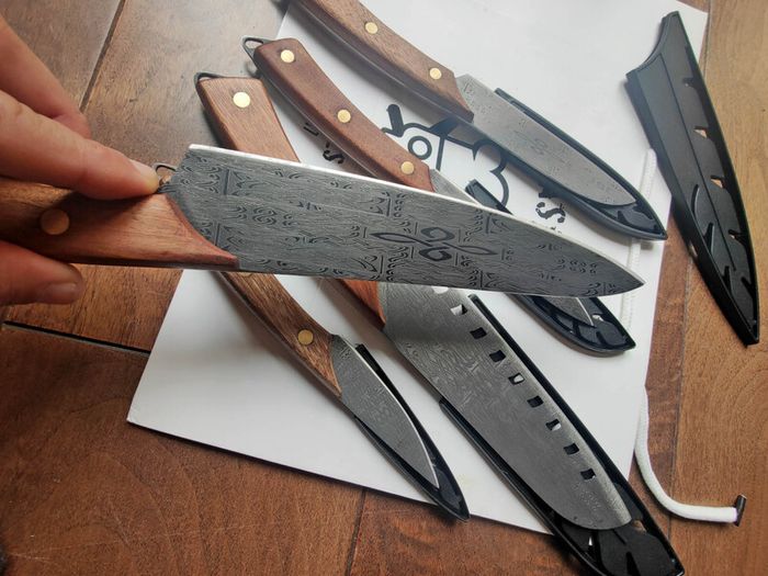 Set 5 Piece Knife Set Irish Celtic Di'Casteel