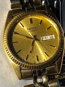 mans watch  Seiko Quartz, Caliber 7N43 new battery fitted working