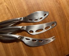3 large cheese knives