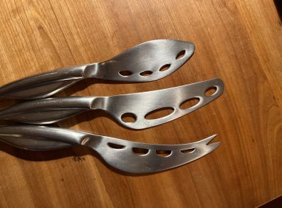 3 large cheese knives