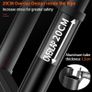 Aluminum Telescoping Ladder, 2.9M/9.5FT Portable Extension Ladder with 2 Detachable Hooks Extendable Folding Anti-Slip Loft Ladder with Certificate EN 131, Black Image 5
