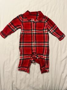 Christmas baby sleepsuit M&S