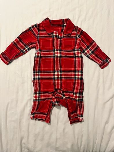 Christmas baby sleepsuit M&S