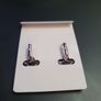 NEW 3 pairs of earrings by Absolute Jewellery Design Silver color Emerald Star Sparklings stones RRP95Eur Image 5