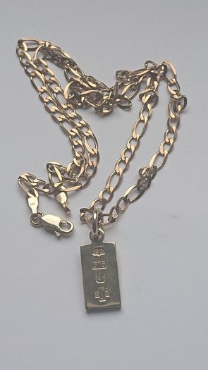 9ct Gold Chain with bar