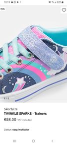 Girls twinkle toes  sketchers with lights RRP 60