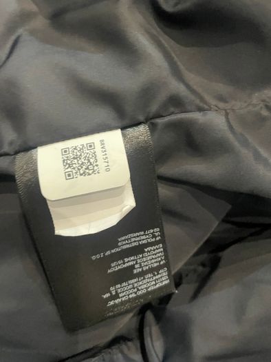 The North Face Black White No Hood Parka USED XXL