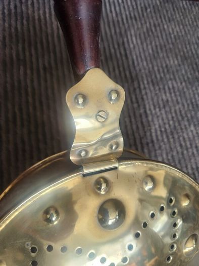 Victorian brass warming pan