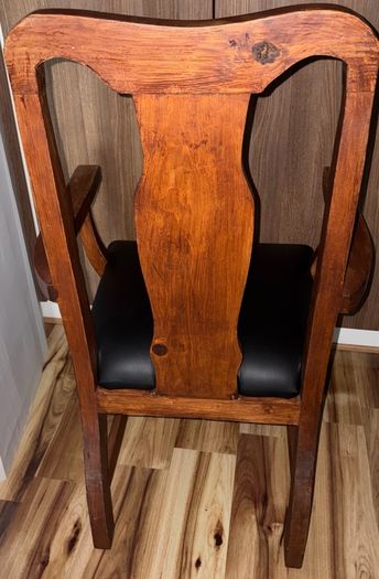 vintage solid wooden chairs