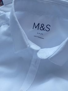 M&S kids white shirt